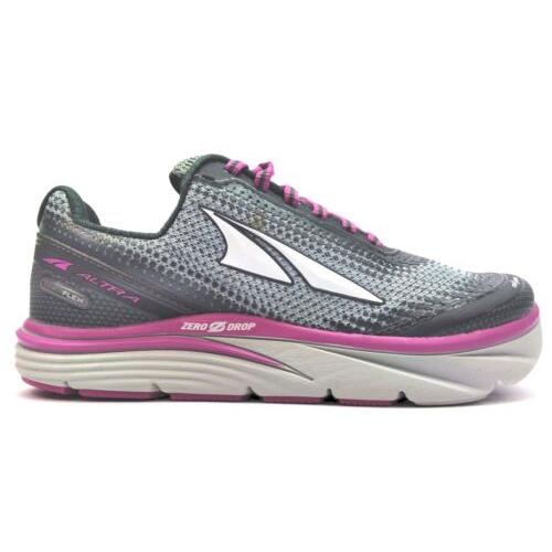 Altra Footwear Torin 3 Women`s Lace Up Running Shoes Gray Pink Size 6.5