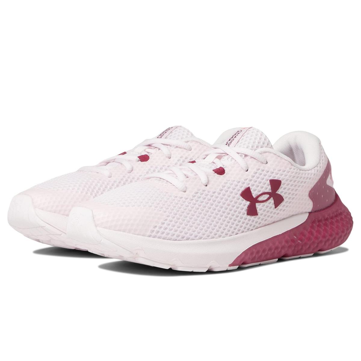 Woman`s Sneakers Athletic Shoes Under Armour Charged Rogue 3 Pink Note/Wildflower/Wildflower