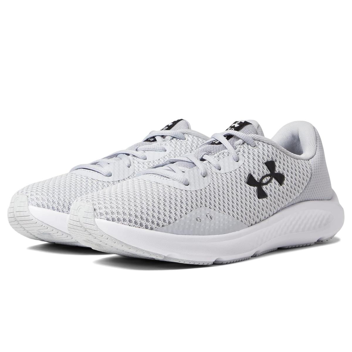 Woman`s Sneakers Athletic Shoes Under Armour Charged Pursuit 3 Halo Gray/Mod Gray/Black