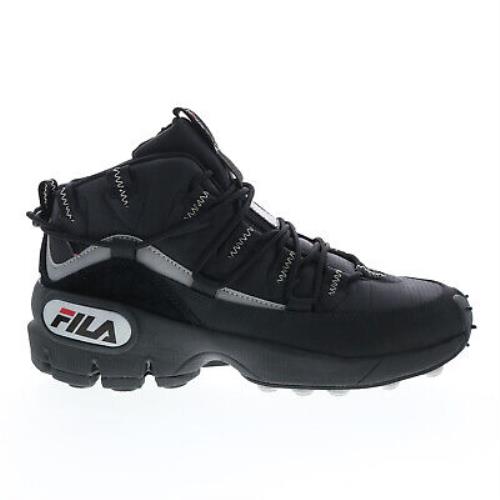 Fila Grant Hill 1 X Trailpacer Mens Black Leather Athletic Hiking Shoes