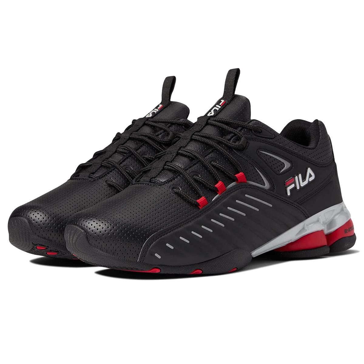 Man`s Sneakers Athletic Shoes Fila Sonic Fuel Re-energized Black/Fila Red/White