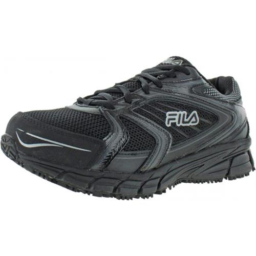 Fila Men`s Memory Reckoning 7 Work Slip Resistant Steel Toe Running Shoe Black