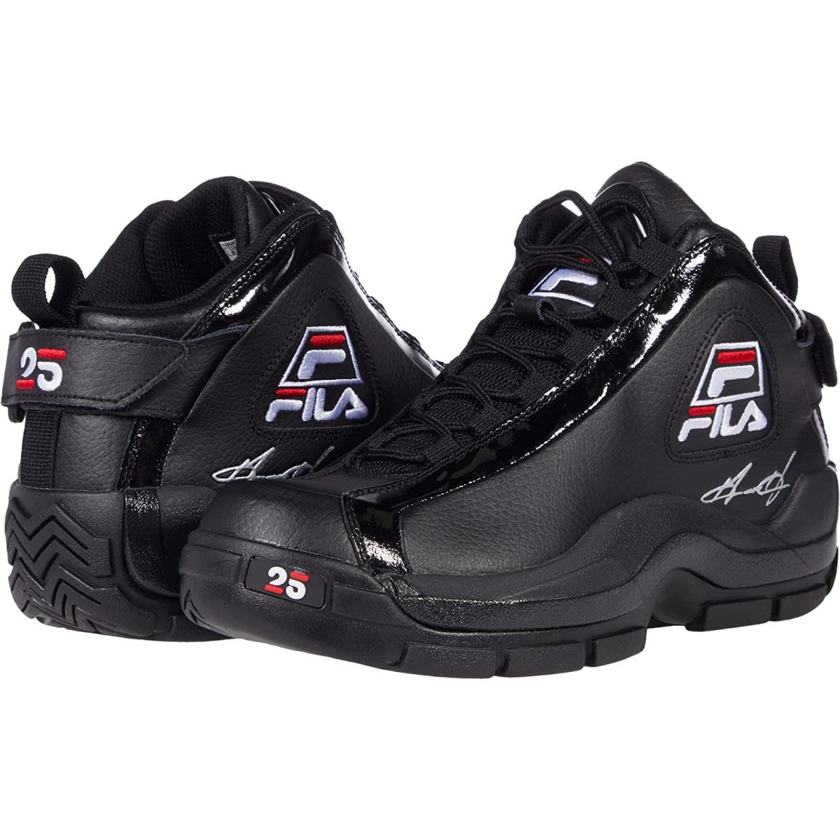 Man`s Sneakers Athletic Shoes Fila Grant Hill 2 25th Anniversary Black/White/Fila Red