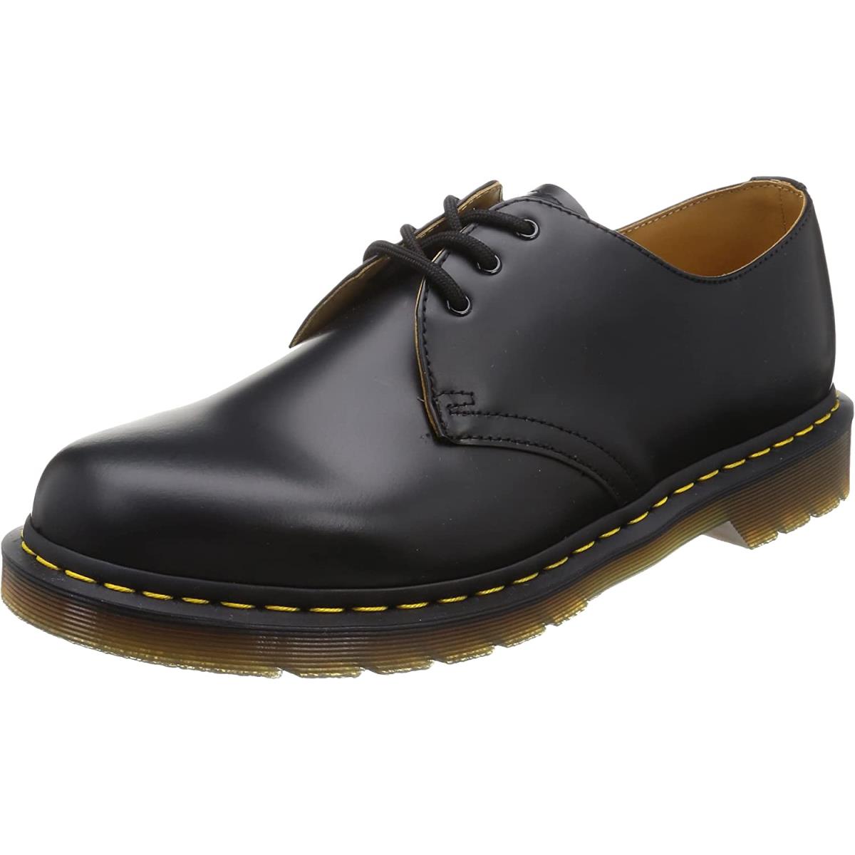 Dr. Martens 1461 3-Eye Leather Oxford Shoe For Men and Women Black Smooth