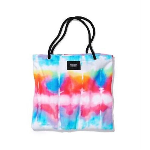 Victorias Secret Pink Graphic Packable Beach Towel Tote Bag Limited Tie Dye