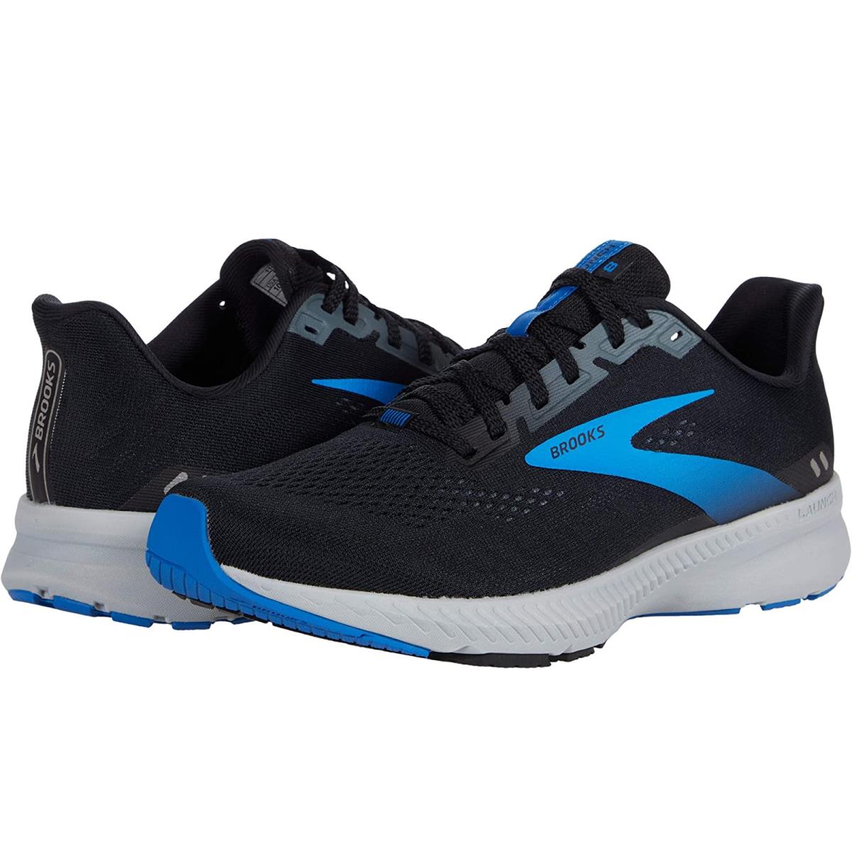 Man`s Sneakers Athletic Shoes Brooks Launch 8 Black/Grey/Blue