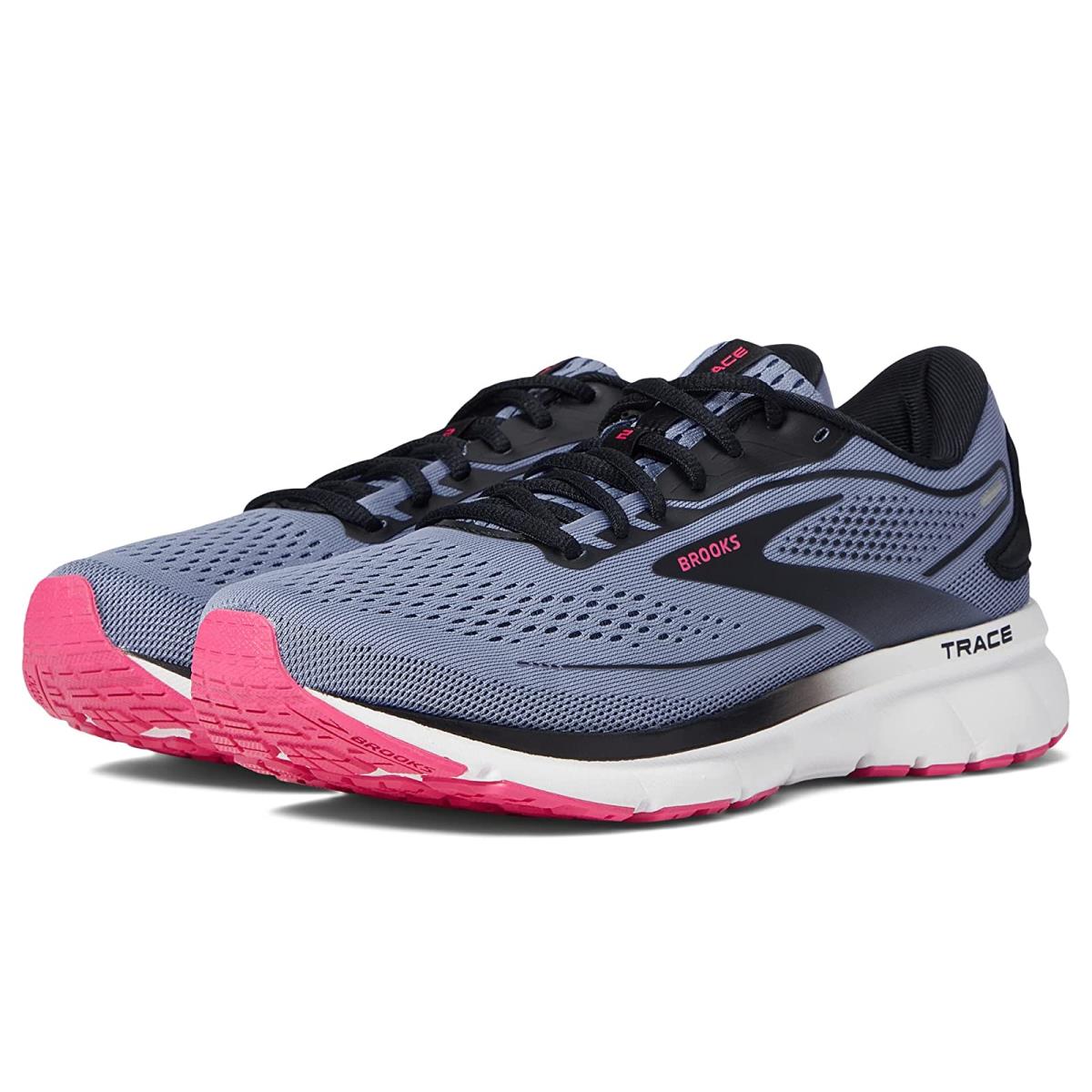 Woman`s Sneakers Athletic Shoes Brooks Trace 2 Purple Impression/Black/Pink