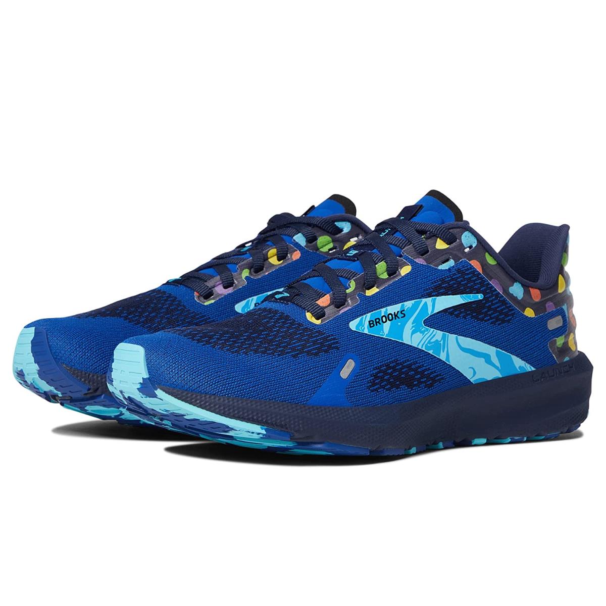 Woman`s Sneakers Athletic Shoes Brooks Launch 9 Blue/Peacoat/Yellow