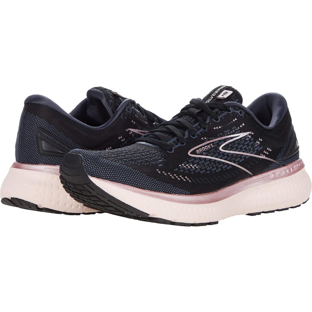 Woman`s Sneakers Athletic Shoes Brooks Glycerin 19 Black/Ombre/Metallic