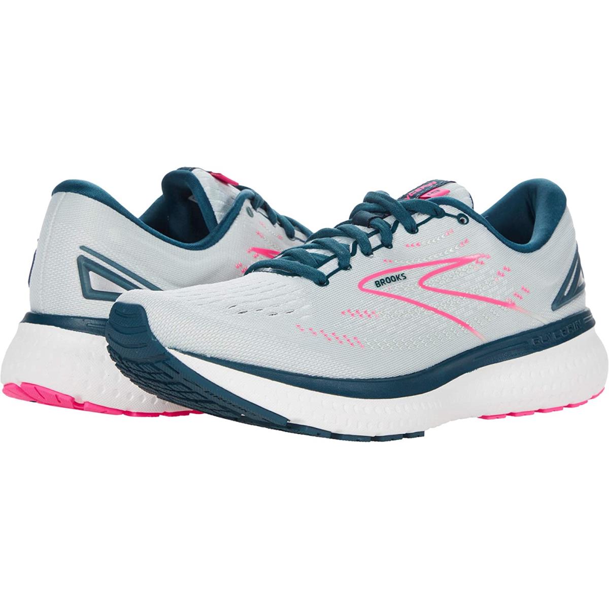 Woman`s Sneakers Athletic Shoes Brooks Glycerin 19 Ice Flow/Navy/Pink