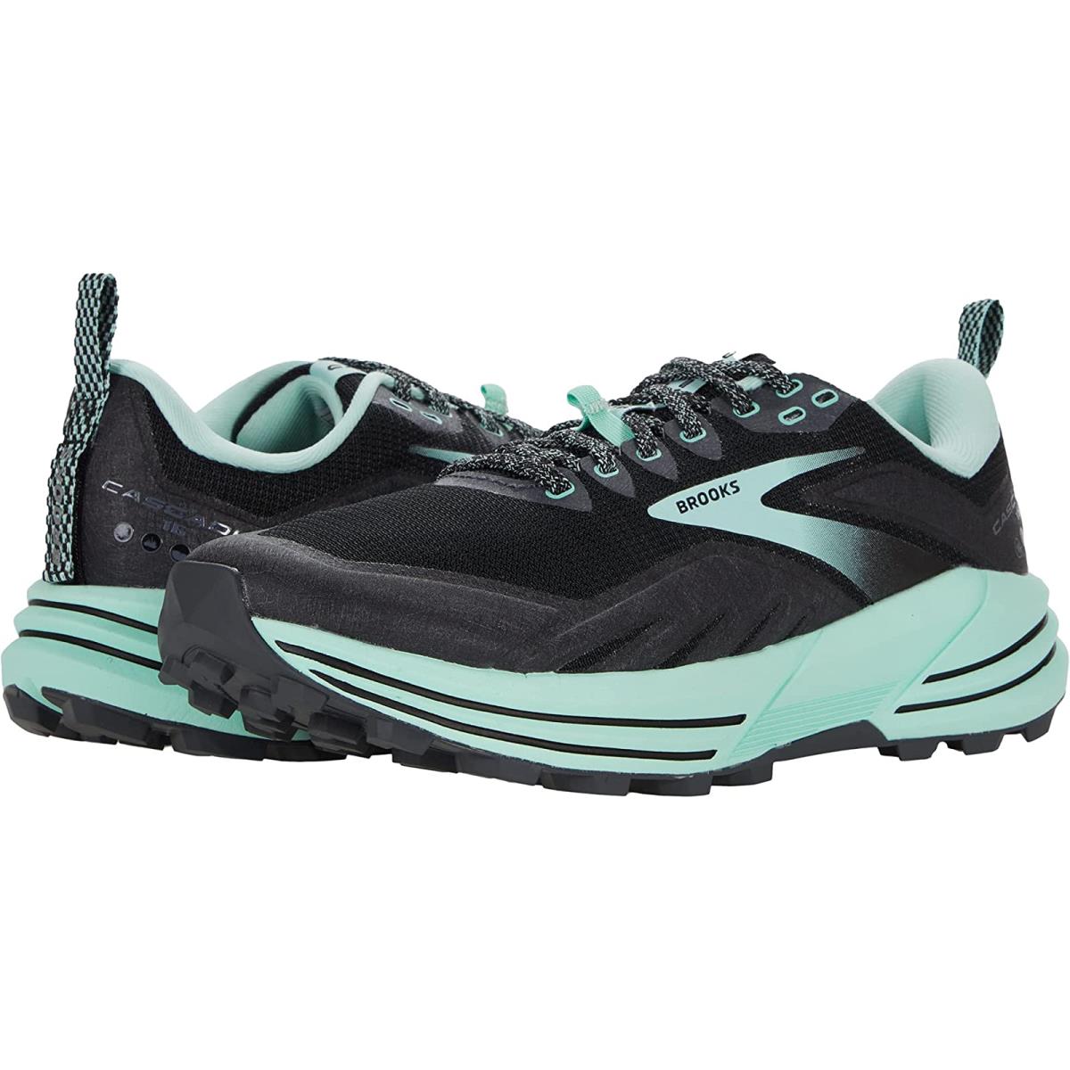 Woman`s Sneakers Athletic Shoes Brooks Cascadia 16 Black/Ebony/Yucca
