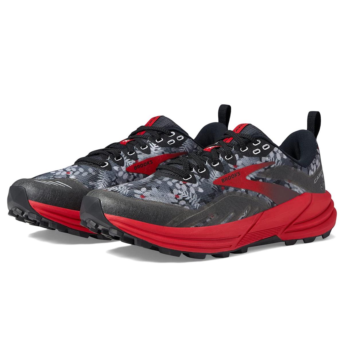 Woman`s Sneakers Athletic Shoes Brooks Cascadia 16 Black/Grey/Red