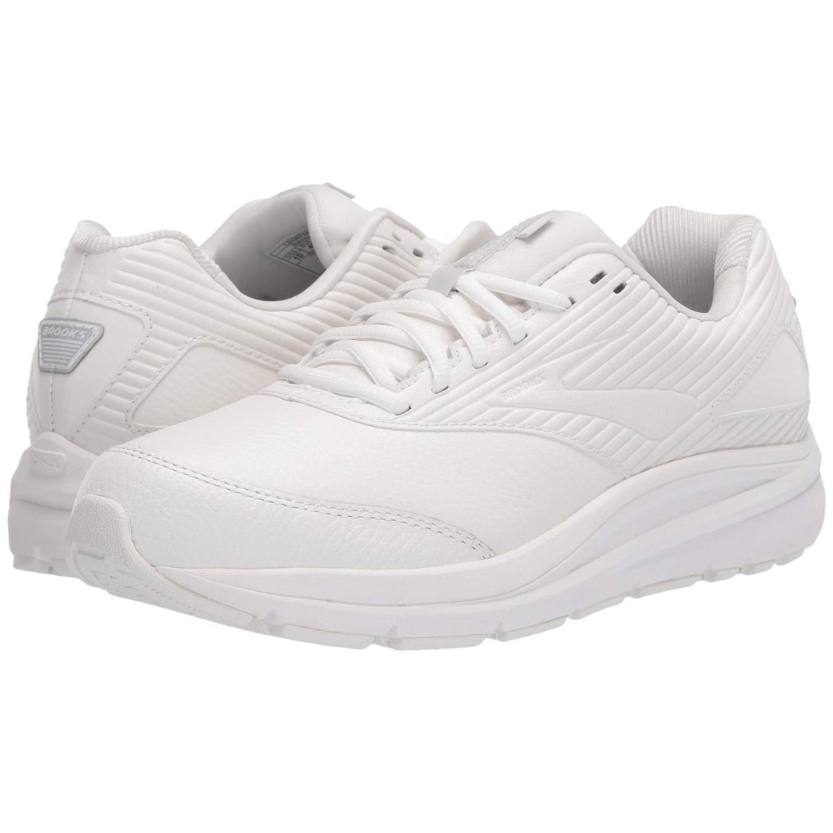 Woman`s Sneakers Athletic Shoes Brooks Addiction Walker 2 White/White