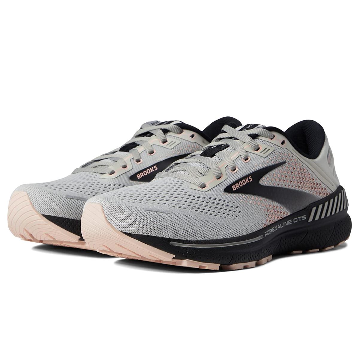 Woman`s Sneakers Athletic Shoes Brooks Adrenaline Gts 22 Grey/Rose/Black