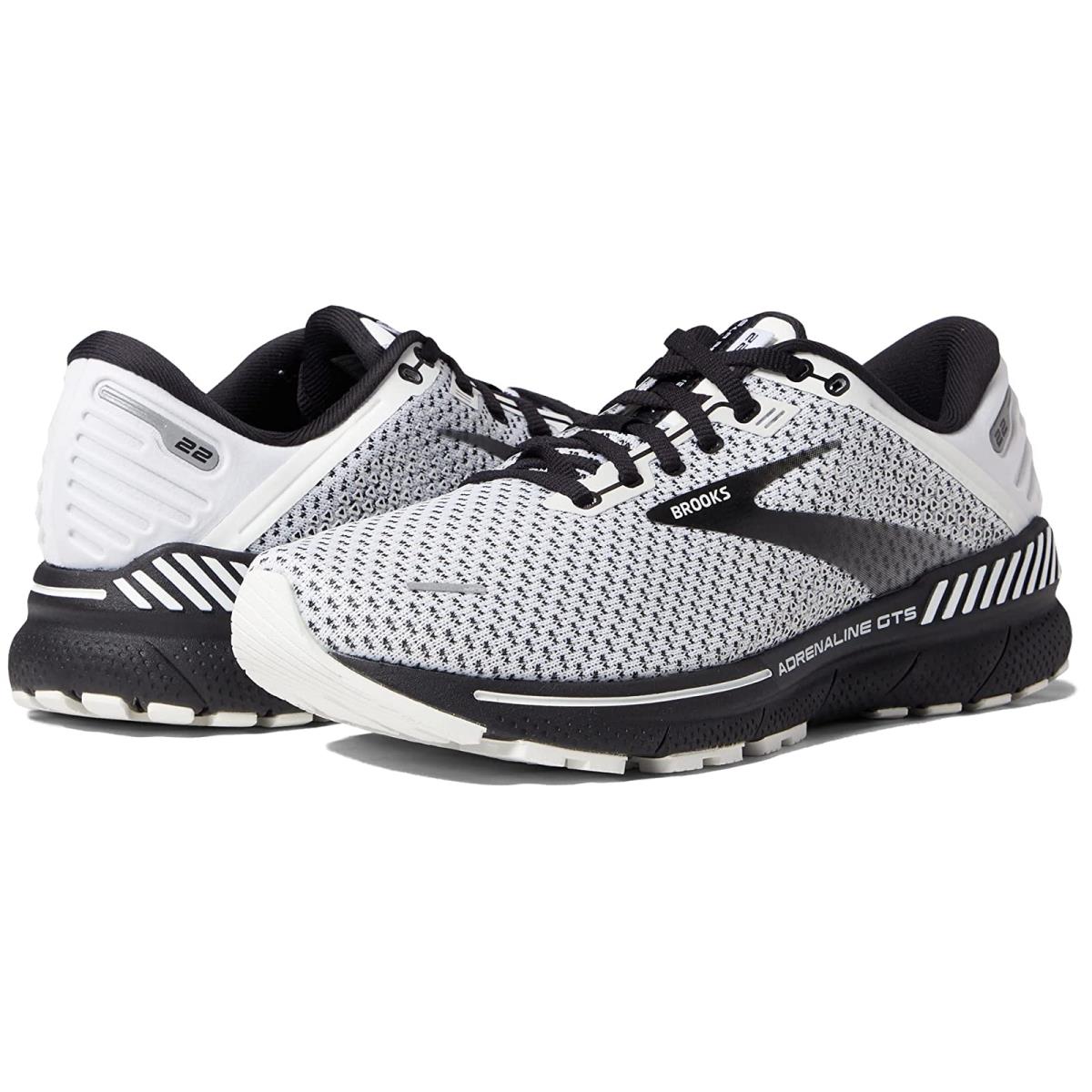 Woman`s Sneakers Athletic Shoes Brooks Adrenaline Gts 22 White/Grey/Black