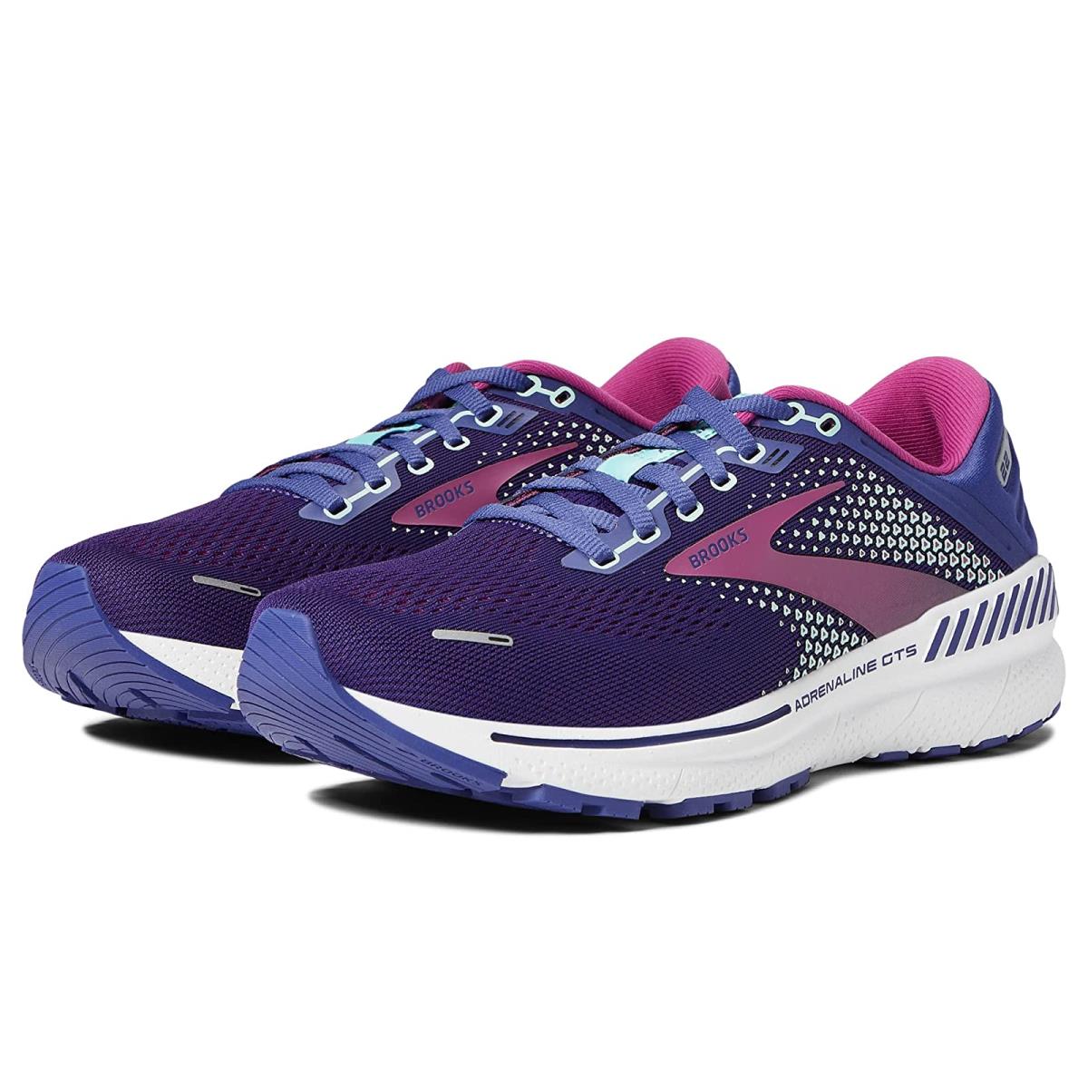 Woman`s Sneakers Athletic Shoes Brooks Adrenaline Gts 22 Navy/Yucca/Pink