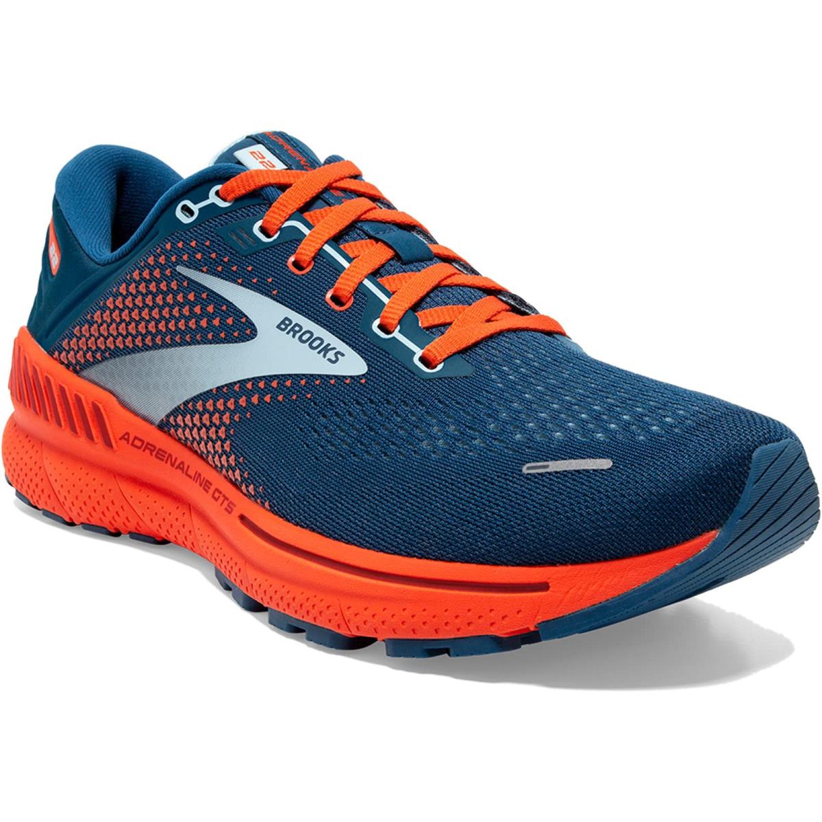 Man`s Sneakers Athletic Shoes Brooks Adrenaline Gts 22 Blue/Light Blue/Orange
