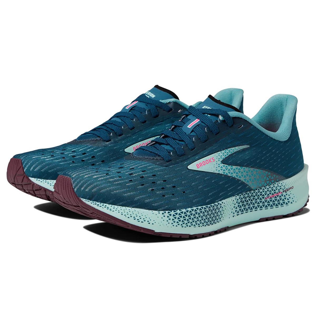 Woman`s Sneakers Athletic Shoes Brooks Hyperion Tempo Blue Coral/Blue Light/Pink