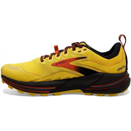 Brooks Cascadia 16 Men`s Trail Running Shoe Yellow/Black/Grenadine