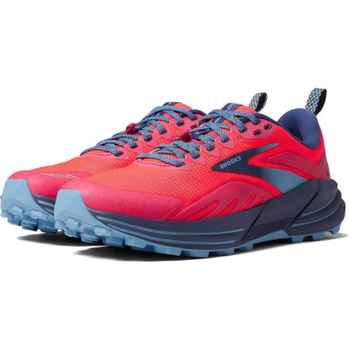 Brooks Cascadia 16 Women`s Trail Running Shoe Pink/Flambe/Cobalt