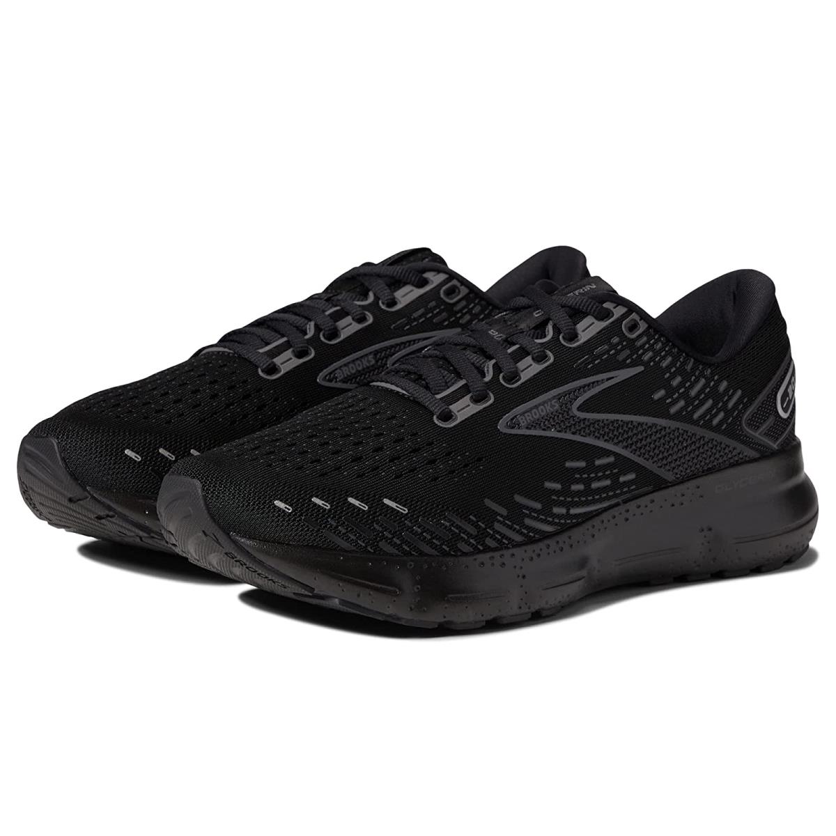 Man`s Sneakers Athletic Shoes Brooks Glycerin 20 Black/Black/Ebony