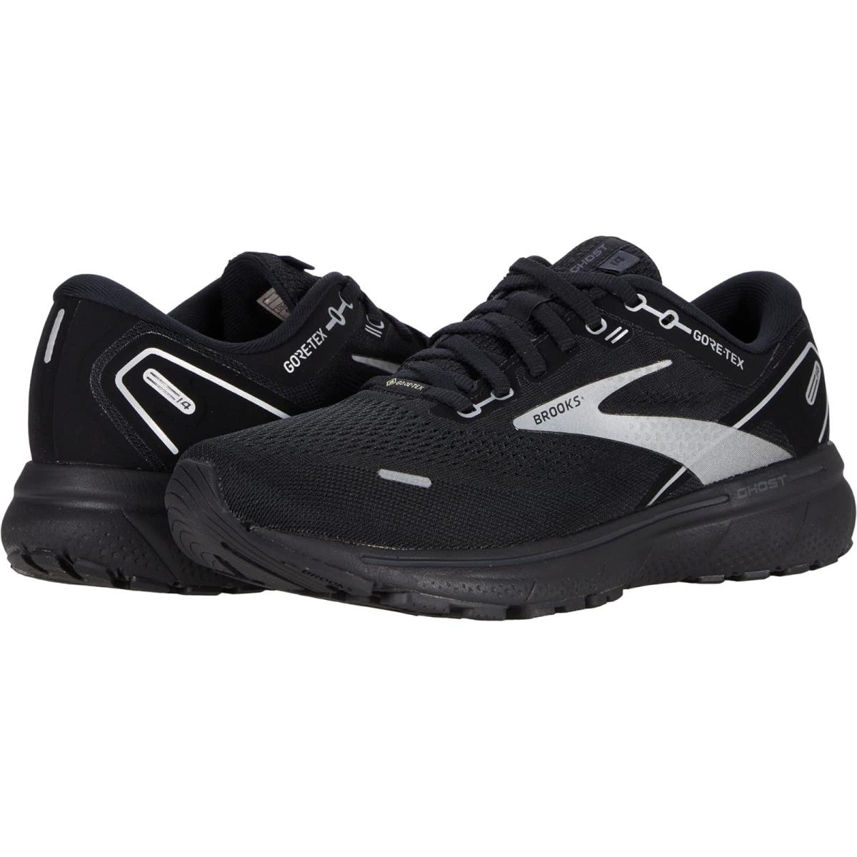 Man`s Sneakers Athletic Shoes Brooks Ghost 14 Gtx Black/Black/Ebony