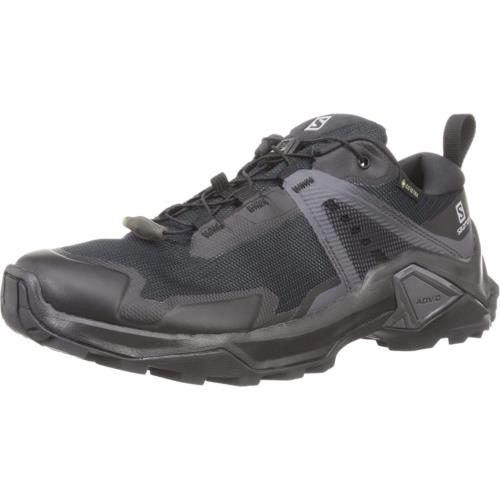 Salomon Men`s X Raise 2 Gore-tex Hiking Shoes Climbing Black/Black/Magnet