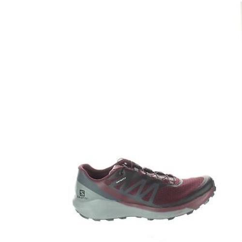 Salomon Womens Sense Ride 4 Burgundy Hiking Shoes Size 12 4861393