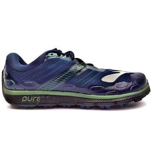 Brooks Mens Puregrit 5 Lightweight Trail Running Shoes Green Black 8.5 D Medium