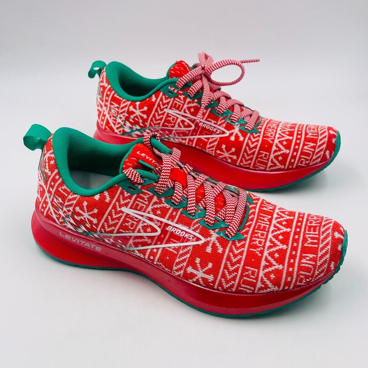 Brooks Levitate 5 Merry Christmas Running Shoes 1203571B634 Women`s Size 7