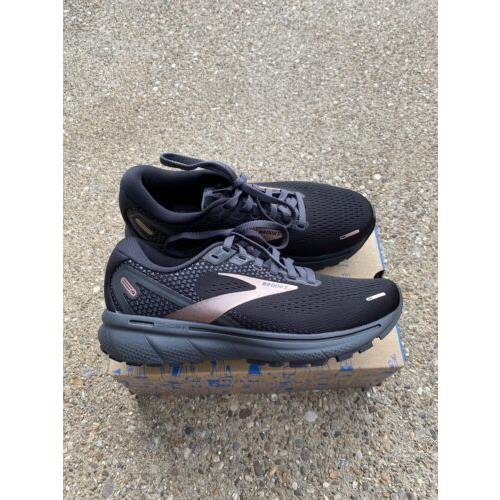 Brooks Ghost 14 Running Shoes Women`s Size 8.5 B / EU 40 Black Ebony Rose