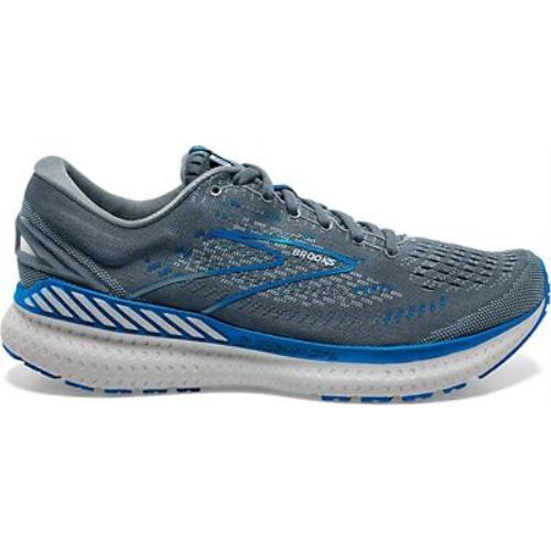 Brooks Men`s Glycerin Gts 19 Running Shoes Quarry/grey/dark Blue 9.5 D M US