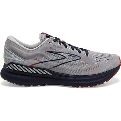 Brooks Men`s Glycerin Gts 19 Running Shoes Grey/alloy/peacoat 12.5 D M US
