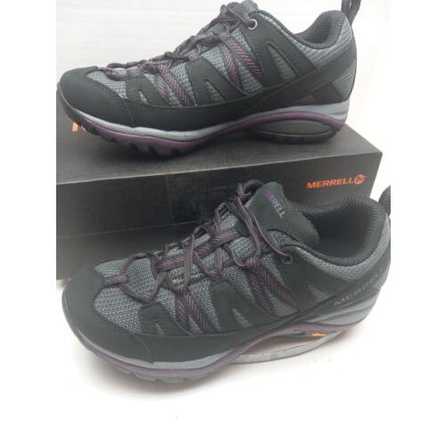 Merrell Womens Sz 7.5 Siren Sport 3 Black/blackberry Hiking Shoes