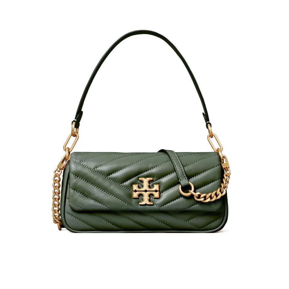 Tory Burch L84108 Green Kira Chevron Shoulder Bag Size 8x5x2 in ...