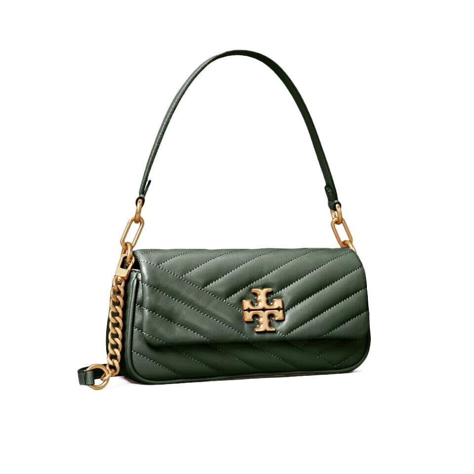 Tory Burch L84108 Green Kira Chevron Shoulder Bag Size 8x5x2 in ...