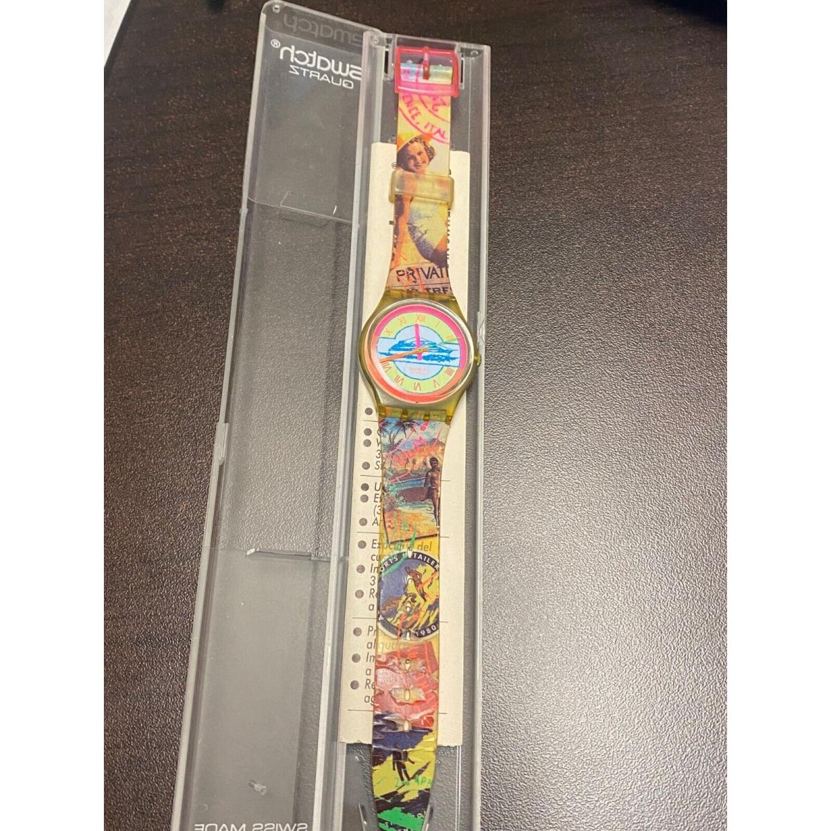 Swatch Speical Edition Rare Watch 309 Beach Vacation 1993