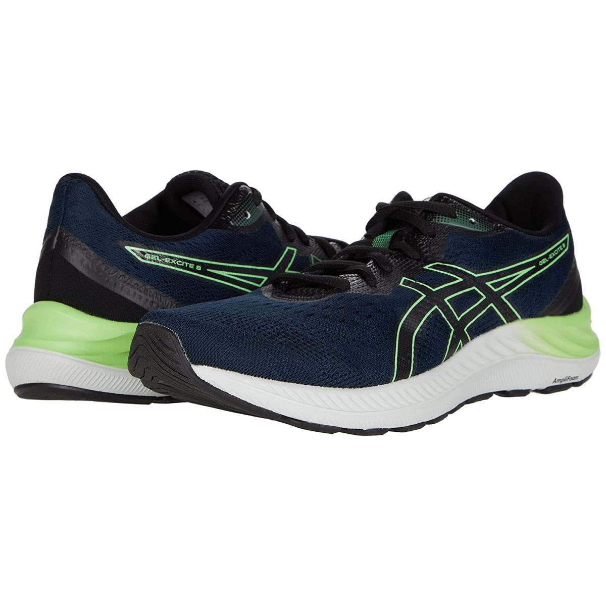 Man`s Sneakers Athletic Shoes Asics Gel-excite 8 French Blue/Bright Lime