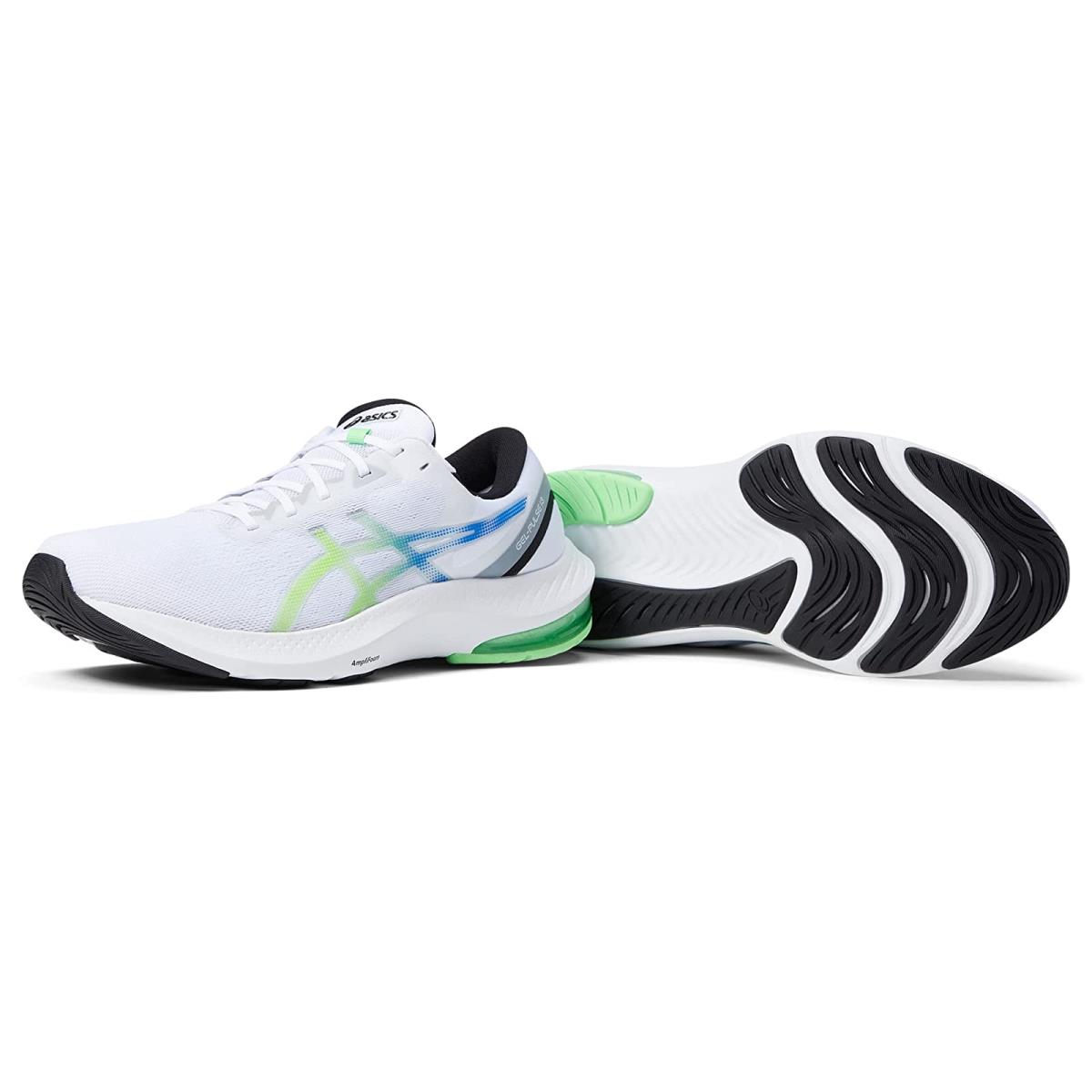 Man`s Sneakers Athletic Shoes Asics Gel-pulse 13 White/Bright Lime
