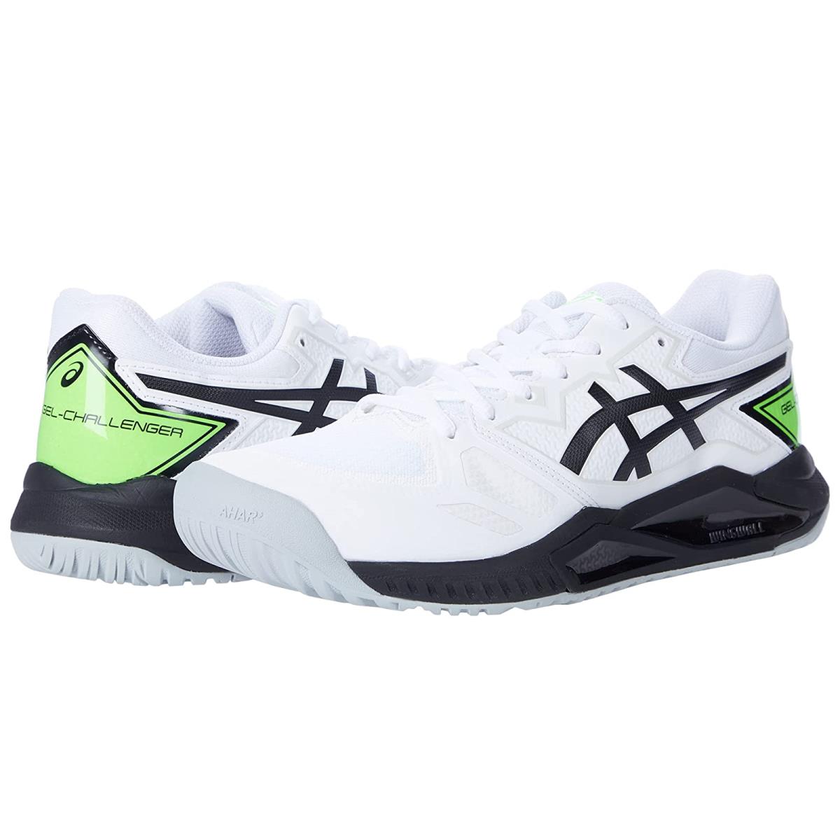 Man`s Sneakers Athletic Shoes Asics Gel-challenger 13 White/Green Gecko