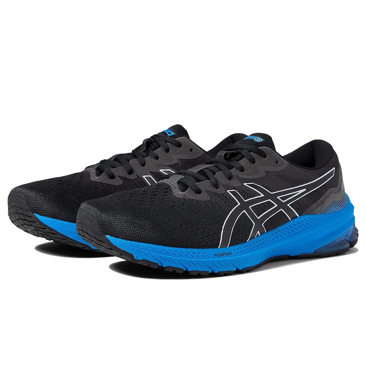 Man`s Sneakers Athletic Shoes Asics GT-1000 11 Black/Electric Blue 1