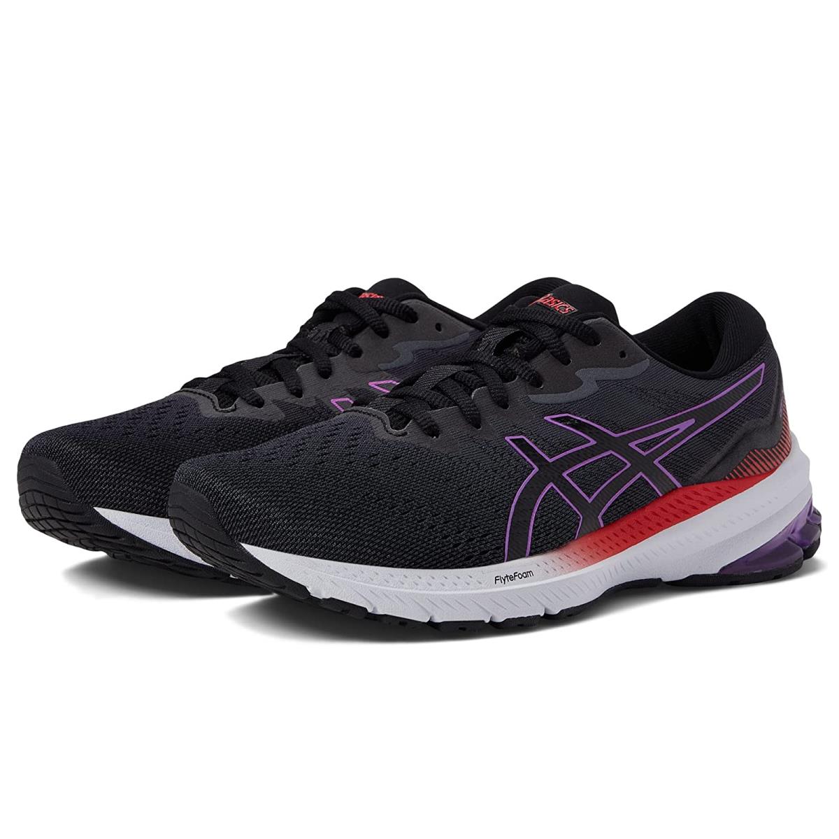 Woman`s Sneakers Athletic Shoes Asics GT-1000 11 Black/Orchid