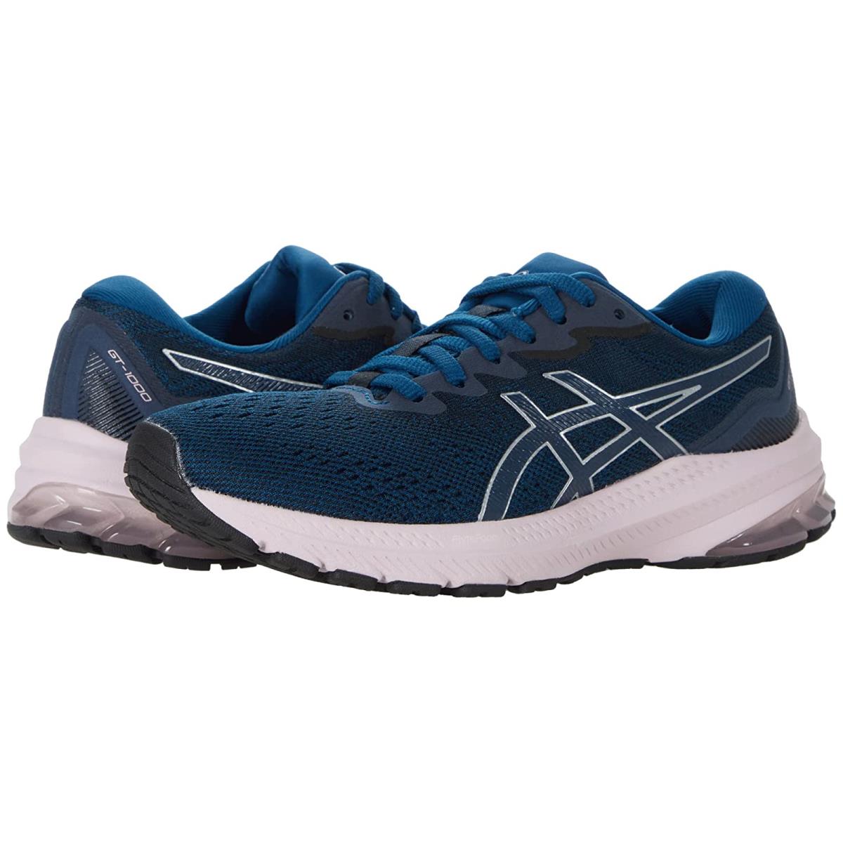Woman`s Sneakers Athletic Shoes Asics GT-1000 11 Mako Blue/Barely Rose