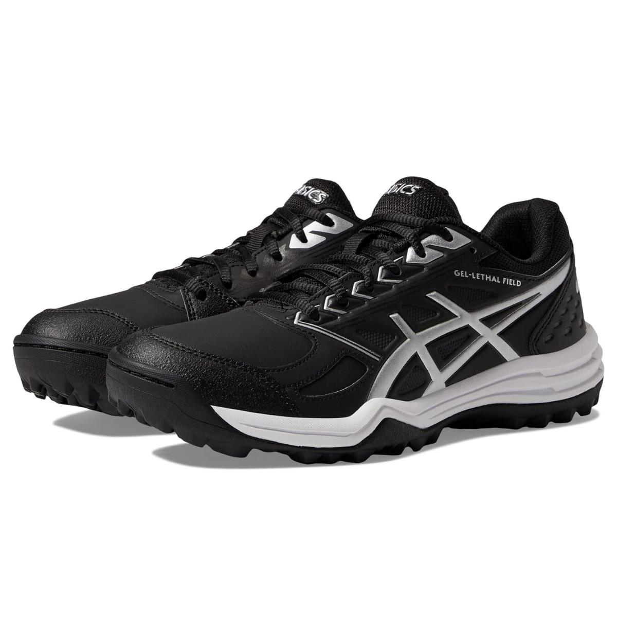 Woman`s Sneakers Athletic Shoes Asics Gel-lethal Field Black/Pure Silver