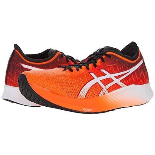 Man`s Sneakers Athletic Shoes Asics Magic Speed - Sunrise Red/White