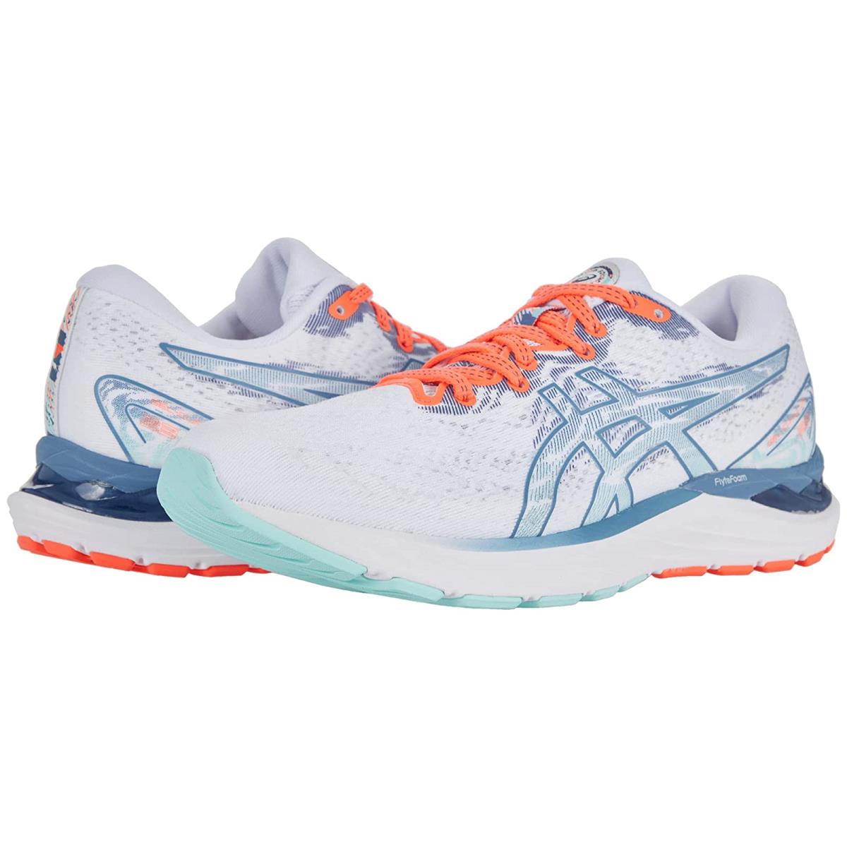 Woman`s Sneakers Athletic Shoes Asics Gel-cumulus 23 White/Grey Floss