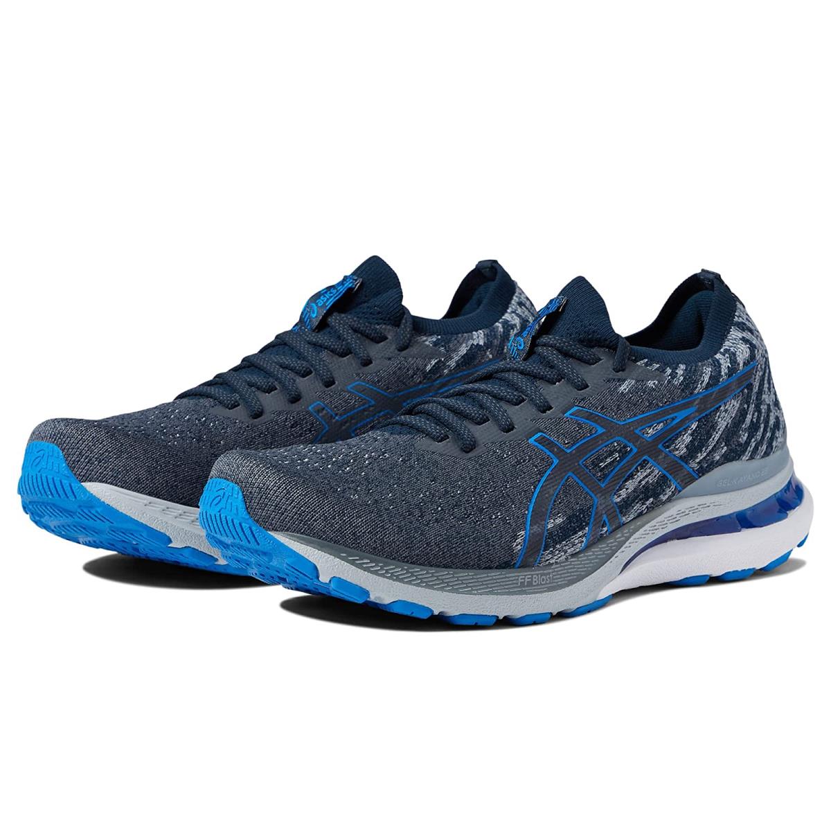 Man`s Sneakers Athletic Shoes Asics Gel-kayano 28 Knit Carrier Grey/Electric Blue