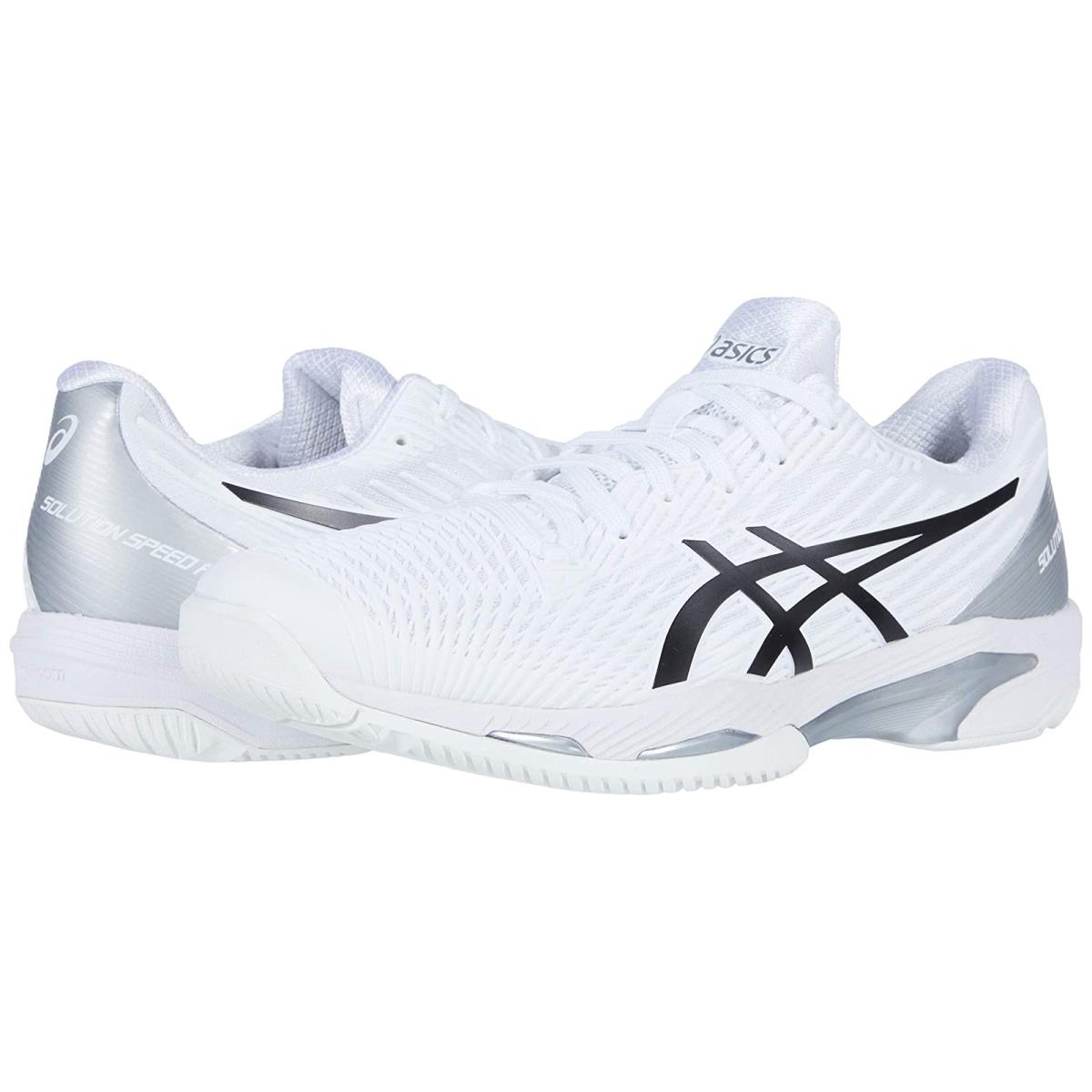 Man`s Sneakers Athletic Shoes Asics Solution Speed FF 2 White/Black