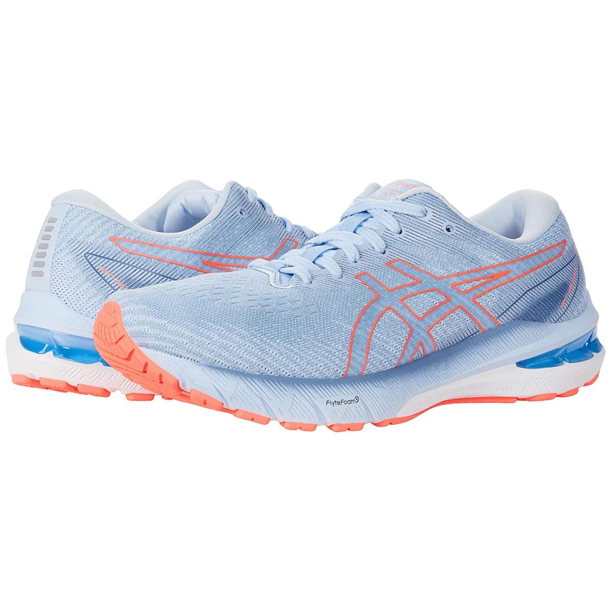 Woman`s Sneakers Athletic Shoes Asics GT-2000 10 Mist/Blazing Coral
