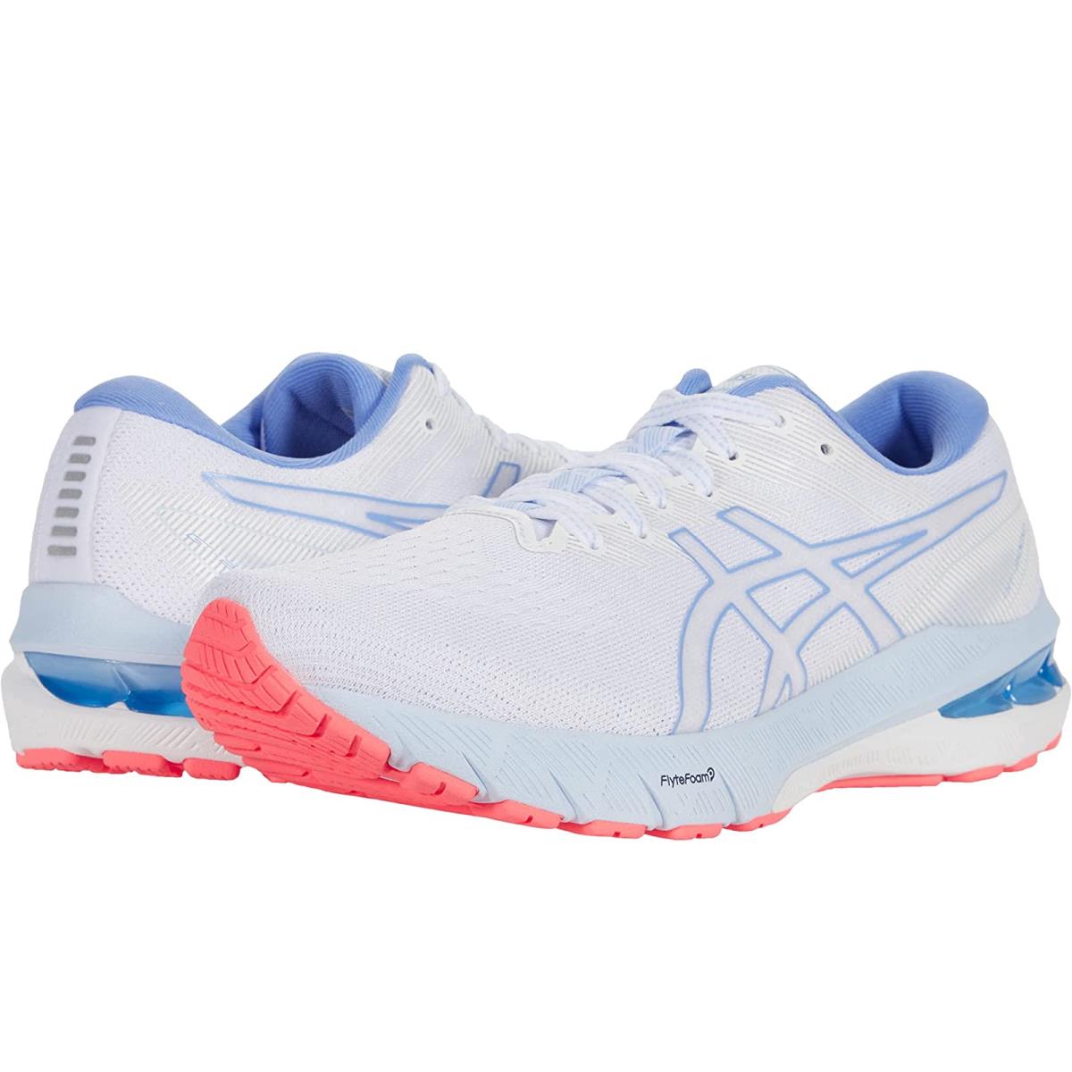 Woman`s Sneakers Athletic Shoes Asics GT-2000 10 White/Periwinkle Blue